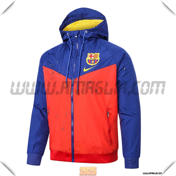 Giacca A Vento FC Barcellona Rosso/Blu 2025 2026