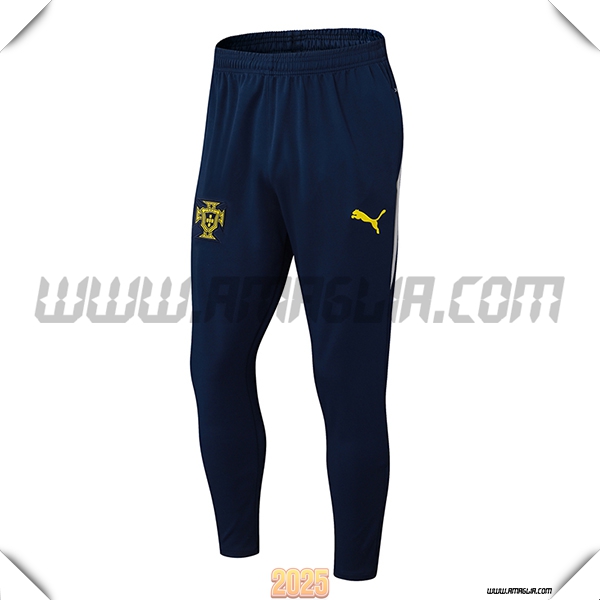 Pantaloni Allenamento Portogallo Blu Reale 2025 2026