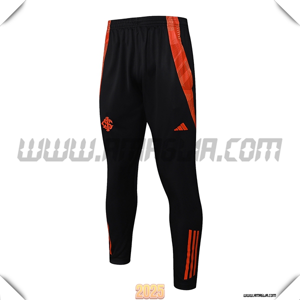 Pantaloni Allenamento SC Internacional Nero/Rosso 2025 2026