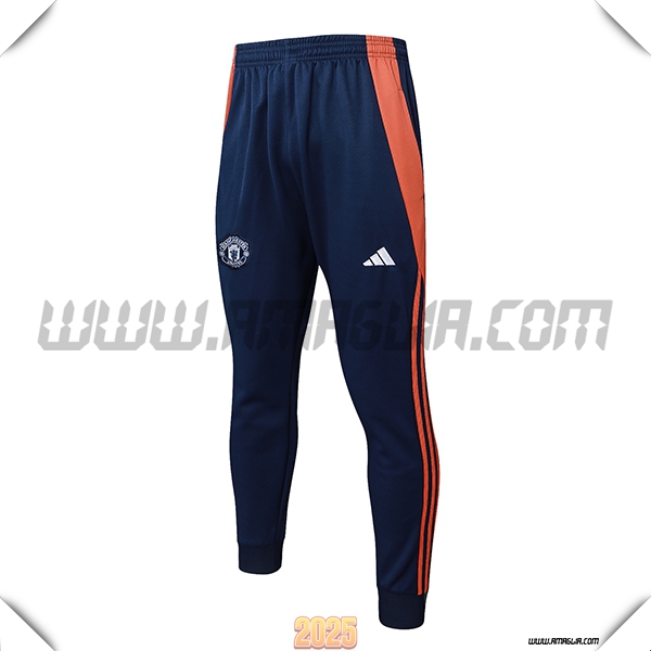 Pantaloni Allenamento Manchester United Blu Reale 2025 2026
