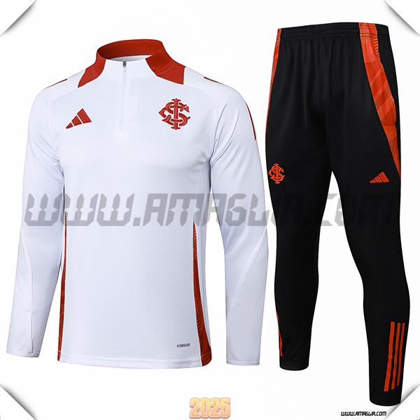 Tuta Calcio SC Internacional Bianco/Rosso 2025 2026