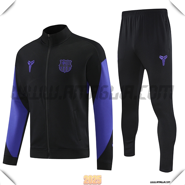 Tuta Calcio Giacca FC Barcellona Nero/viola 2025 2026
