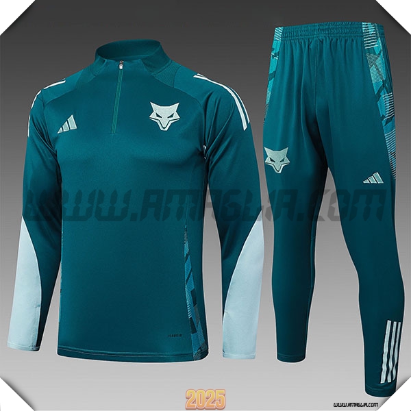 Tuta Calcio Cruzeiro Bambino Verde 2025 2026 -02