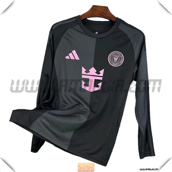 Nuovo Maglia da Inter Miami CF Maniche lunghe Seconda 2025 2026