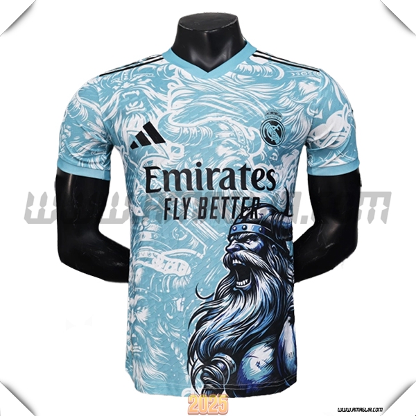 Maglia Calcio Real Madrid Edizione Speciale 2025 2026 Azzurro chiaro