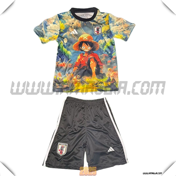 Kit Maglia Giappone Bambino Edizione Speciale 2025 2026 GIALLO