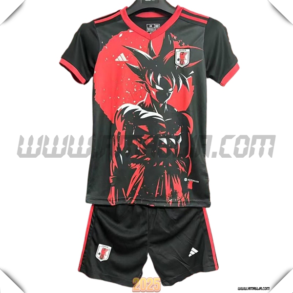 Kit Maglia Giappone Bambino Edizione Speciale 2025 2026 Nero/Bianco