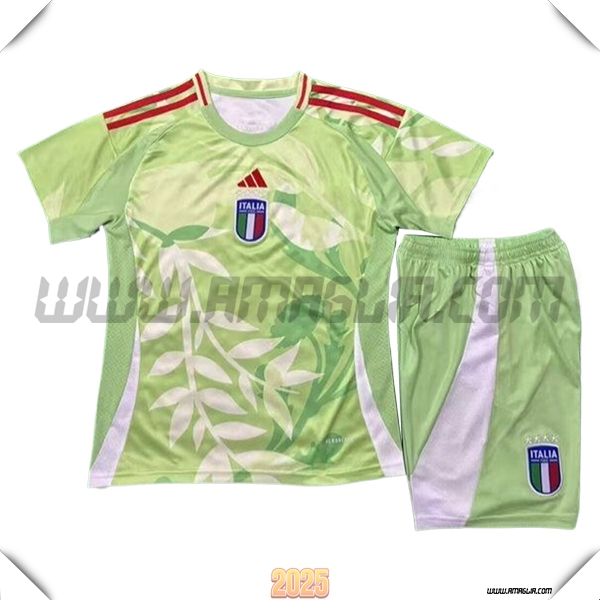 Kit Maglia Italia Bambino Edizione Speciale 2025 2026 Verde