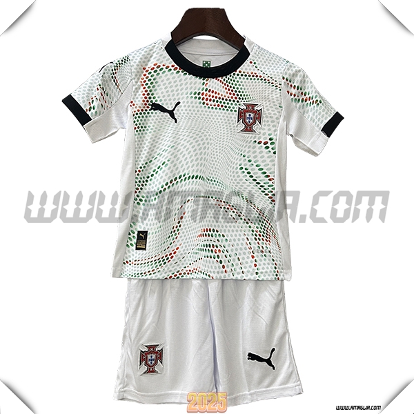 Nuovo Kit Maglia Portugal Bambino Seconda 2025 2026