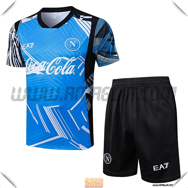Kit Maglia Allenamento SSC Napoli Blu 2025 2026