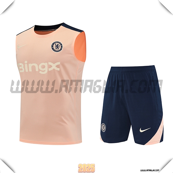 Kit Canotta Allenamento FC Chelsea Rosa 2025 2026