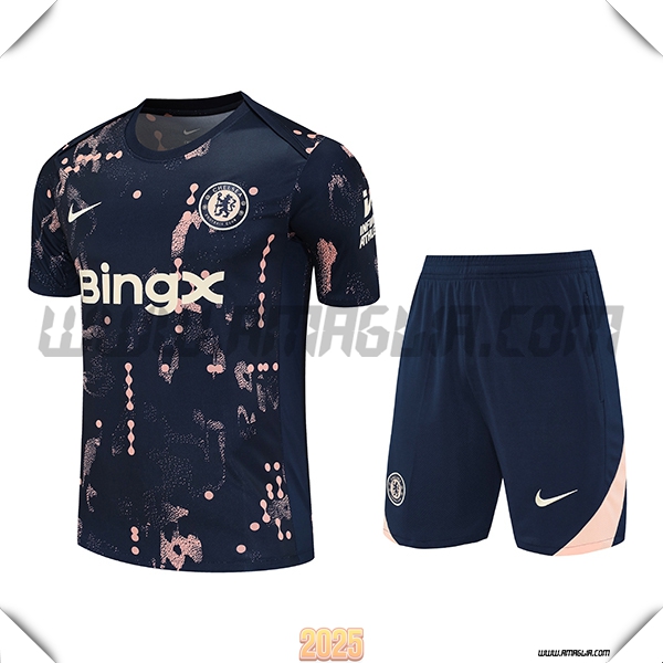Kit Maglia Allenamento FC Chelsea Blu Scuro 2025 2026
