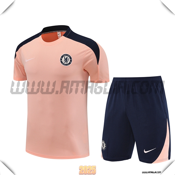 Kit Maglia Allenamento FC Chelsea Rosa 2025 2026