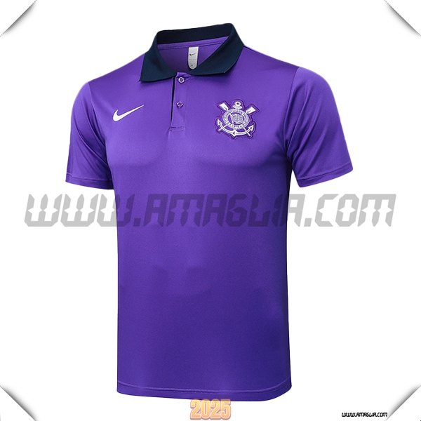 Maglia Polo Corinthians viola 2025 2026
