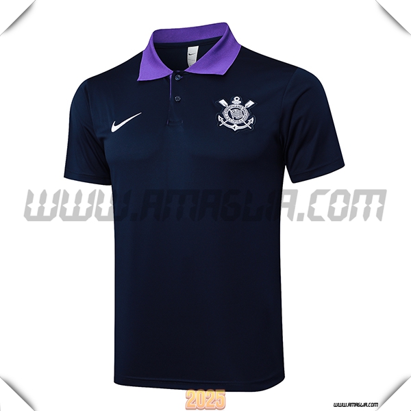 Maglia Polo Corinthians Nero/viola 2025 2026
