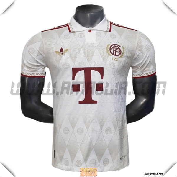 Maglia Polo Bayern Monaco Beige/Rosso 2025 2026