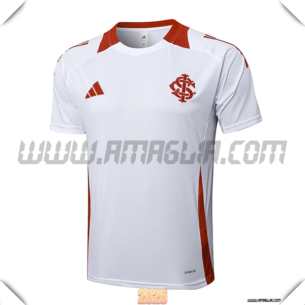 T Shirt Allenamento Internacional Bianco/Rosso 2025 2026