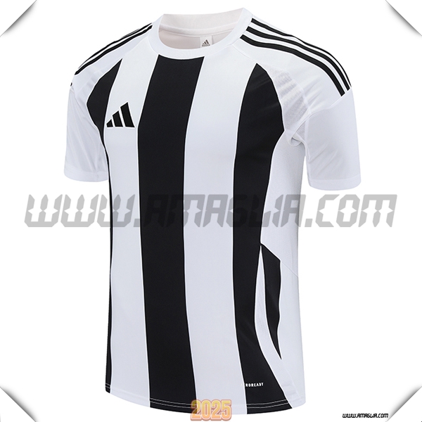 T Shirt Allenamento Adidas Bianco/Nero 2025 2026