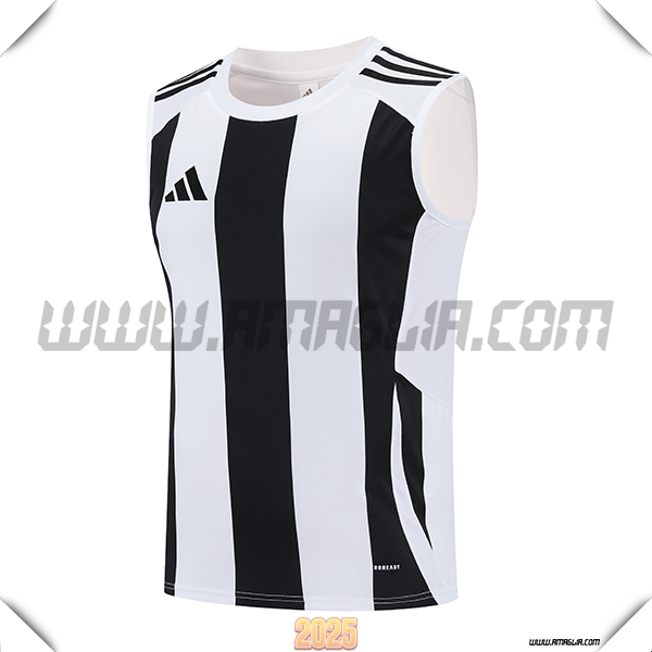 Canotta Allenamento Adidas Bianco/Nero 2025 2026