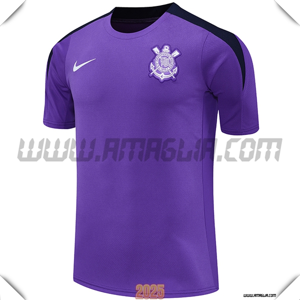 T Shirt Allenamento Corinthians viola 2025 2026