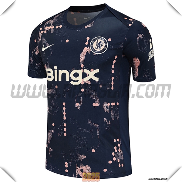 T Shirt Allenamento FC Chelsea Blu Scuro 2025 2026