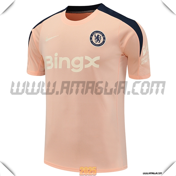 T Shirt Allenamento FC Chelsea Rosa 2025 2026