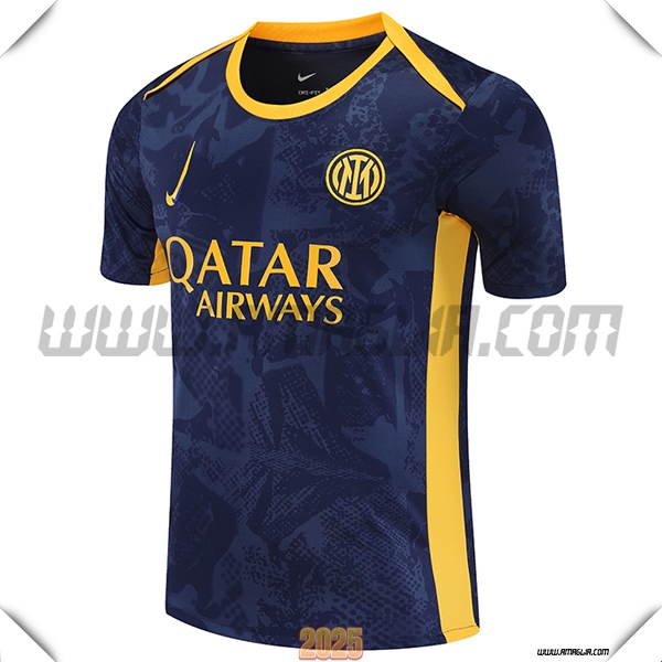 T Shirt Allenamento Inter Milan Blu/Jaun 2025 2026