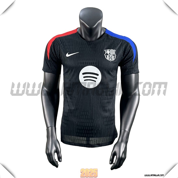 T Shirt Allenamento FC Barcellona Nero/Blu/Rosso 2025 2026