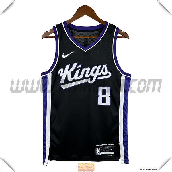Maglia Sacramento Kings (LAVINE #8) 2025/26 Nero/Bianco/viola