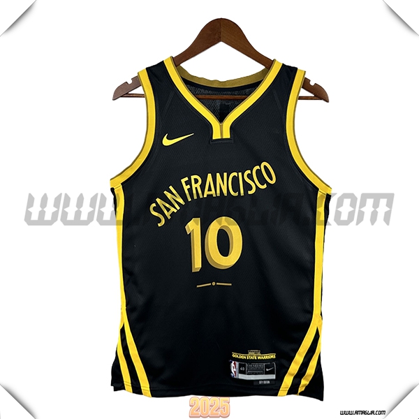 Maglia Golden State Warriors (BUTLER III #10) 2025/26 Nero/Giallo -02