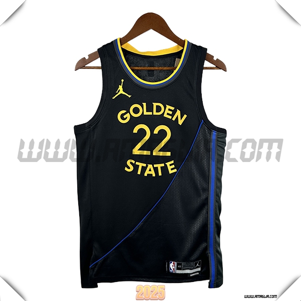 Maglia Golden State Warriors (WIGGINS #22) 2025/26 Nero