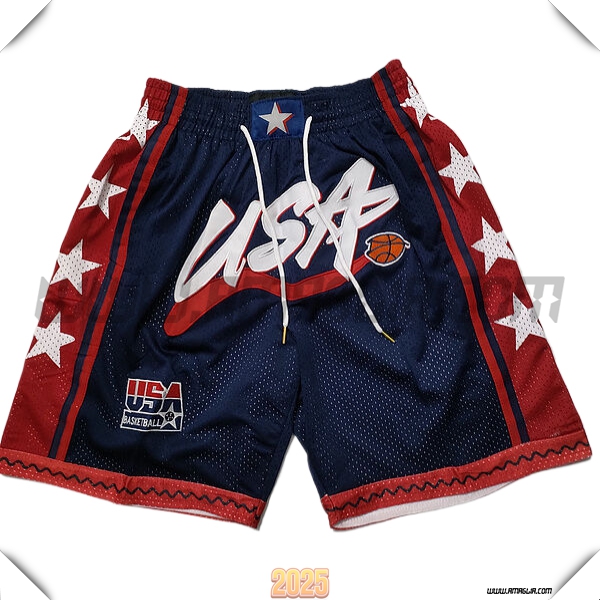 Pantaloncini NBA USA 2025/26 Rosso/Blu