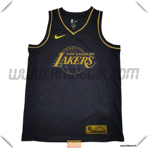 Maglia Los Angeles Lakers (CURRY #77) 2025/26 Nero/Giallo