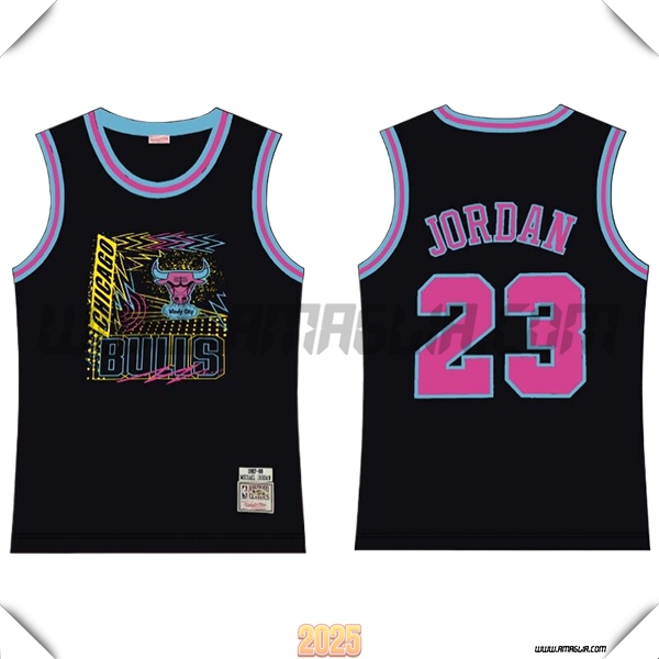 Maglia Chicago Bulls (JORDAN #23) 2025/26 Nero/Rosa