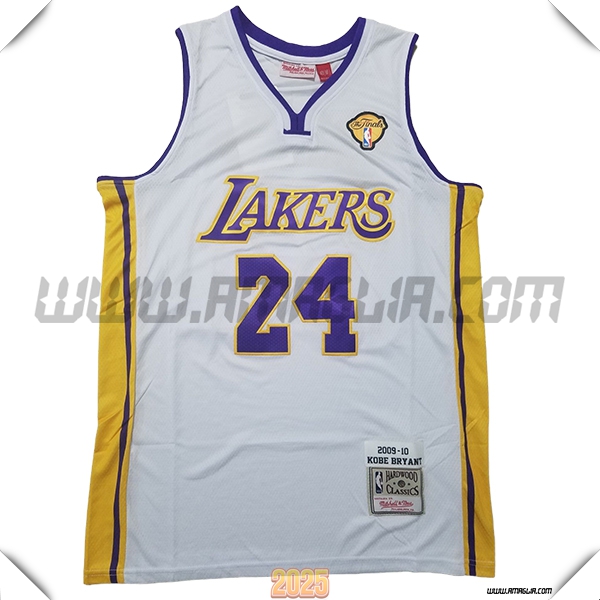 Maglia Los Angeles Lakers (BRYANT #24) 2025/26 Bianco/Giallo/viola