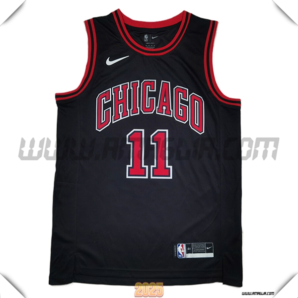 Maglia Chicago Bulls (DEROZAN #11) 2025/26 Nero/Rosso