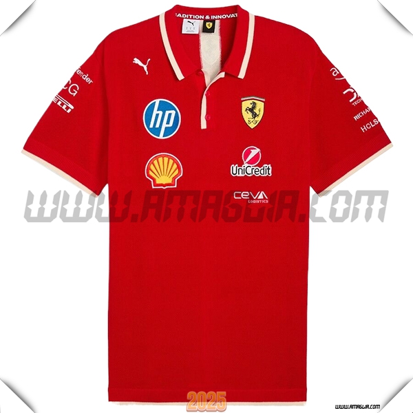 Polo Scuderia Ferrari F1 Team Rosso 2025 -03