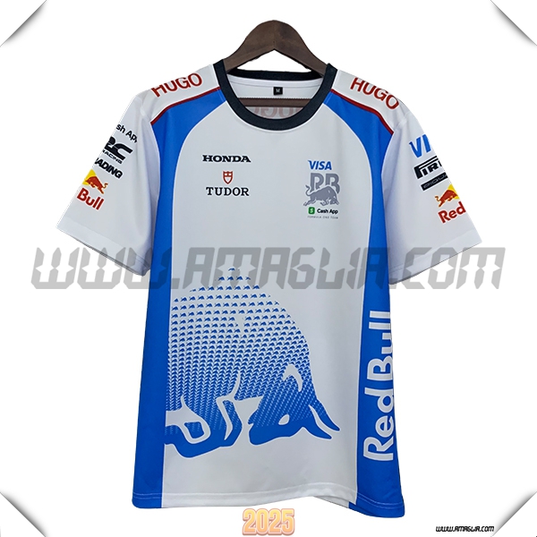 Maglietta RedBull Racing F1 Team Bianco/Blu 2025