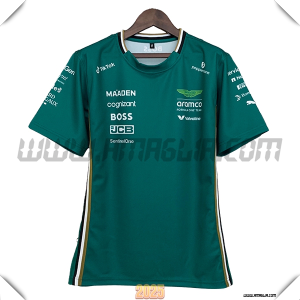 Maglietta Aston Martin F1 Team Verde 2025