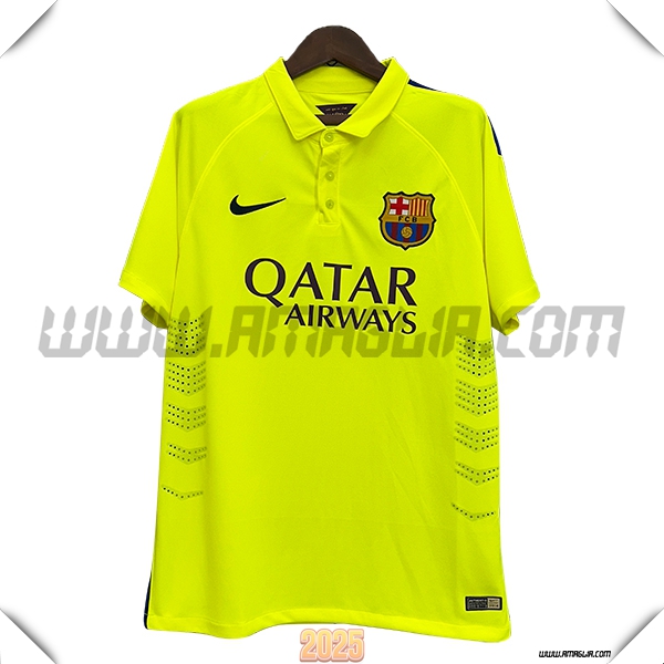 Terzo Maglia Retro FC Barcellona 2014/2015 GIALLO