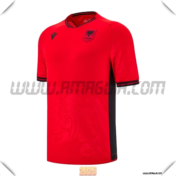 Nuovo Maglia Squadra Albania Prima 2025 2026 Rossa