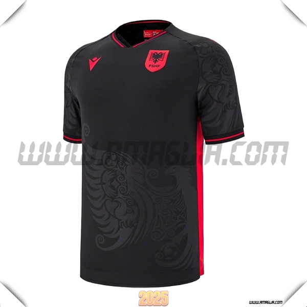 Nuovo Maglia Squadra Albania Terzo 2025 2026 Nero