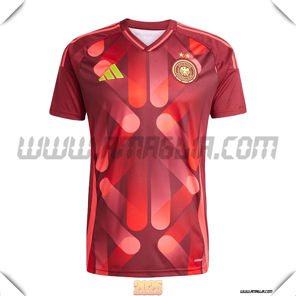 Nuovo Maglia Squadra Germania Seconda 2025 2026 Rossa