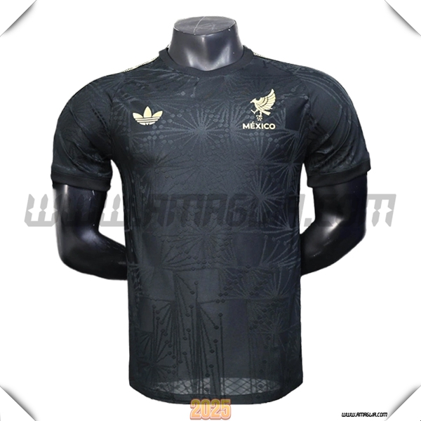 Maglia Squadra Messico Edizione Coppa d'Oro 2025 2026 Nero