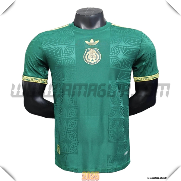 Maglia Squadra Messico Edizione Coppa d'Oro 2025 2026 Verde