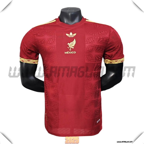 Maglia Squadra Messico Edizione Coppa d'Oro 2025 2026 Rossa