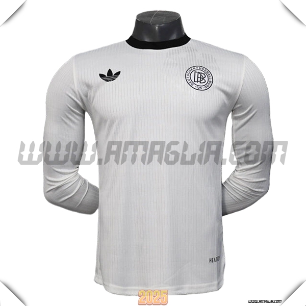 Nuovo Maglia Squadra Germania Maniche lunghe 125° anniversario 2025 2026 Bianco