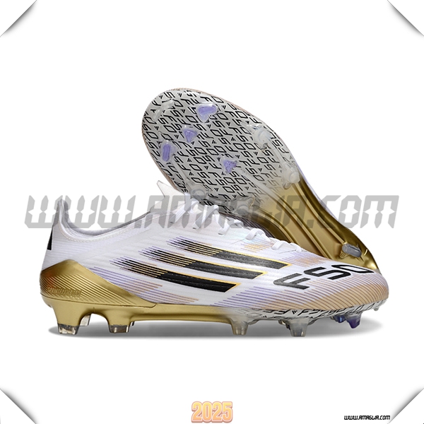 Adidas Scarpe Da Calcio F50 ELITE FG Bianco/Nero/Giallo