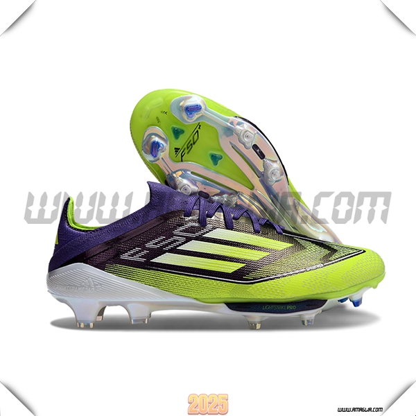 Adidas Scarpe Da Calcio F50+.1 FG Verde/Nero/viola