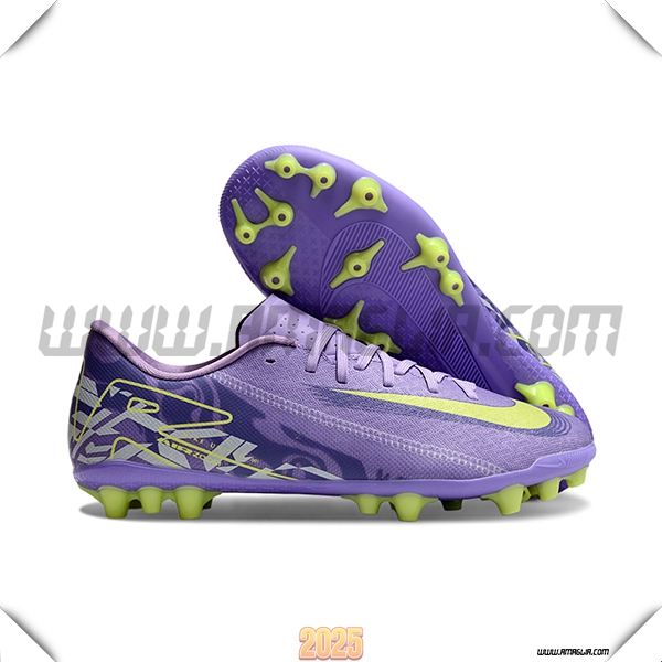 Nike Scarpe Da Calcio AIR ZOOM MERCURIAL VAPOR XVI ACADEMY X MBAPPE AG viola/Verde